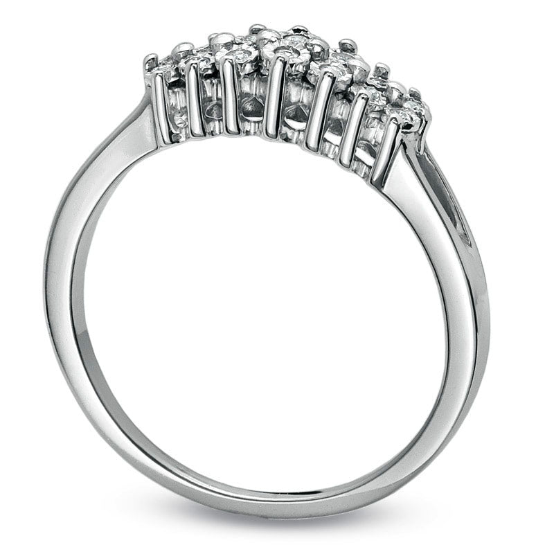 Image of ID 1 005 CT TW Natural Diamond Fashion Band in Sterling Silver