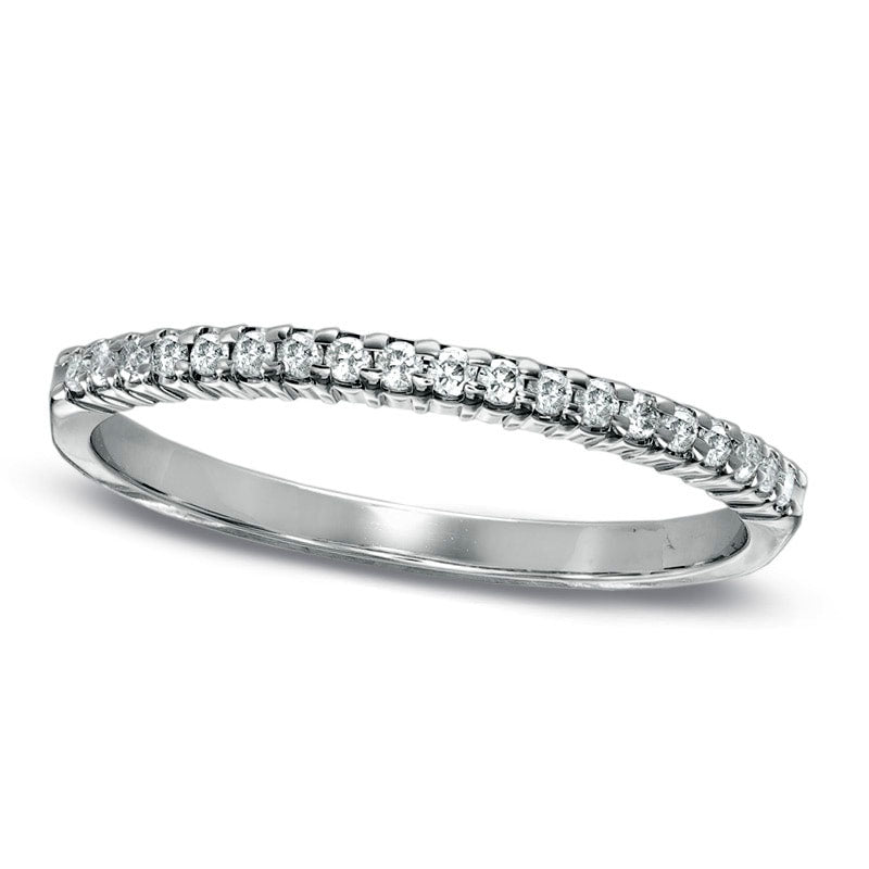 Image of ID 1 017 CT TW Natural Diamond Band in Solid 10K White Gold