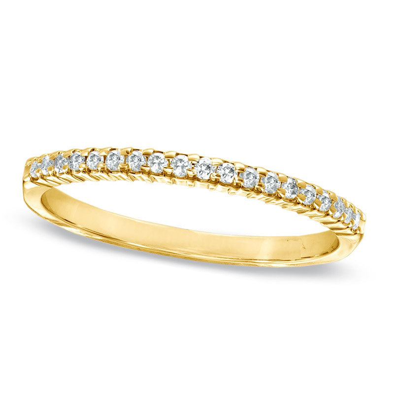 Image of ID 1 017 CT TW Natural Diamond Band in Solid 10K Yellow Gold