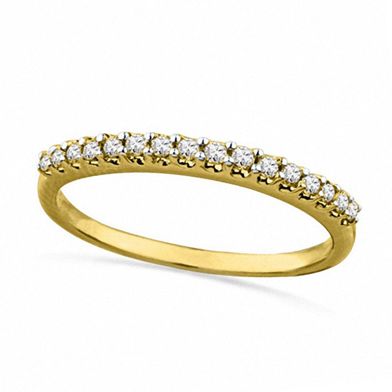 Image of ID 1 020 CT TW Natural Diamond Anniversary Band in Solid 10K Yellow Gold