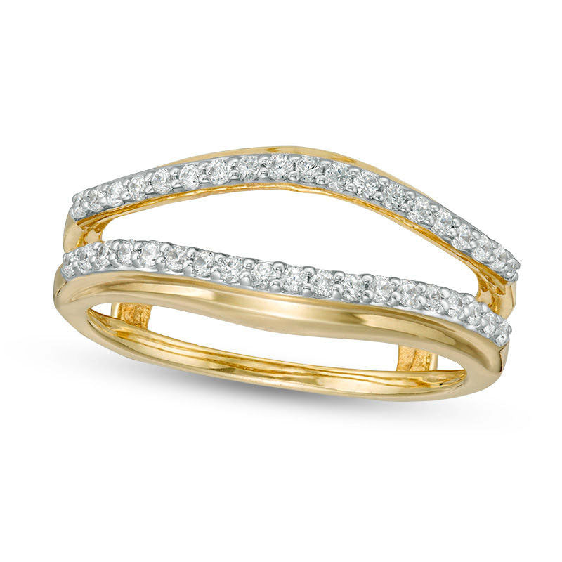 Image of ID 1 025 CT TW Natural Clarity Enhanced Diamond Solitaire Enhancer in Solid 14K Gold