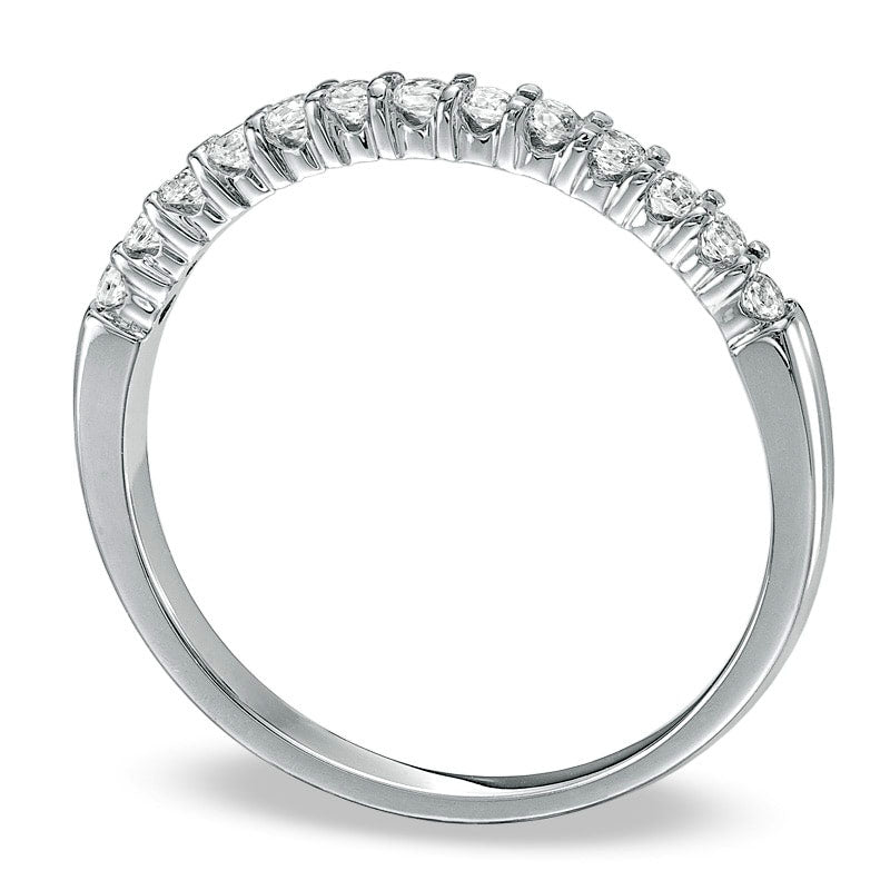 Image of ID 1 025 CT TW Natural Diamond Band in Solid 10K White Gold