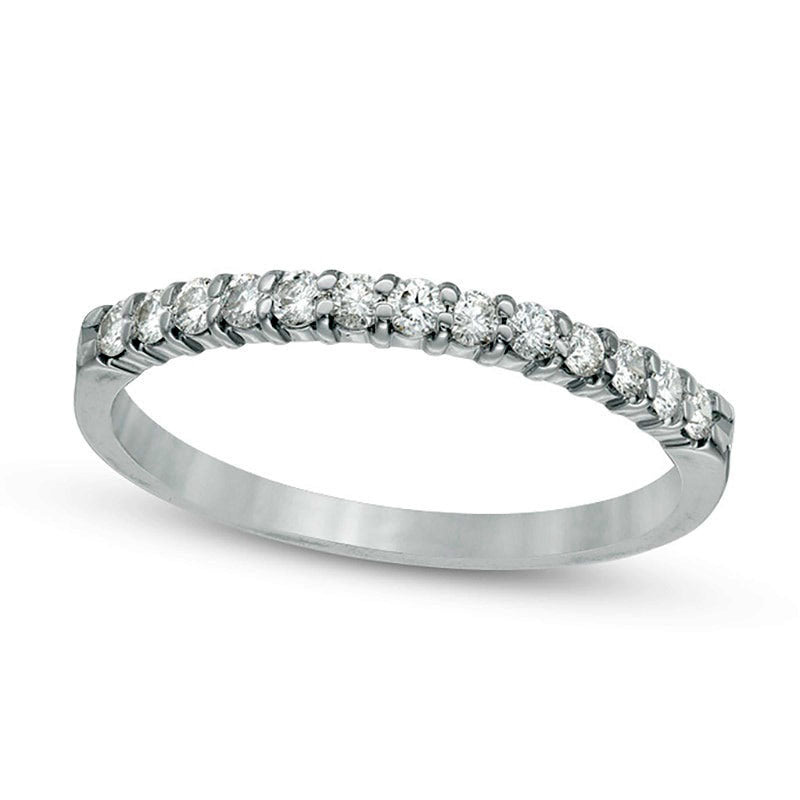 Image of ID 1 025 CT TW Natural Diamond Band in Solid 14K White Gold
