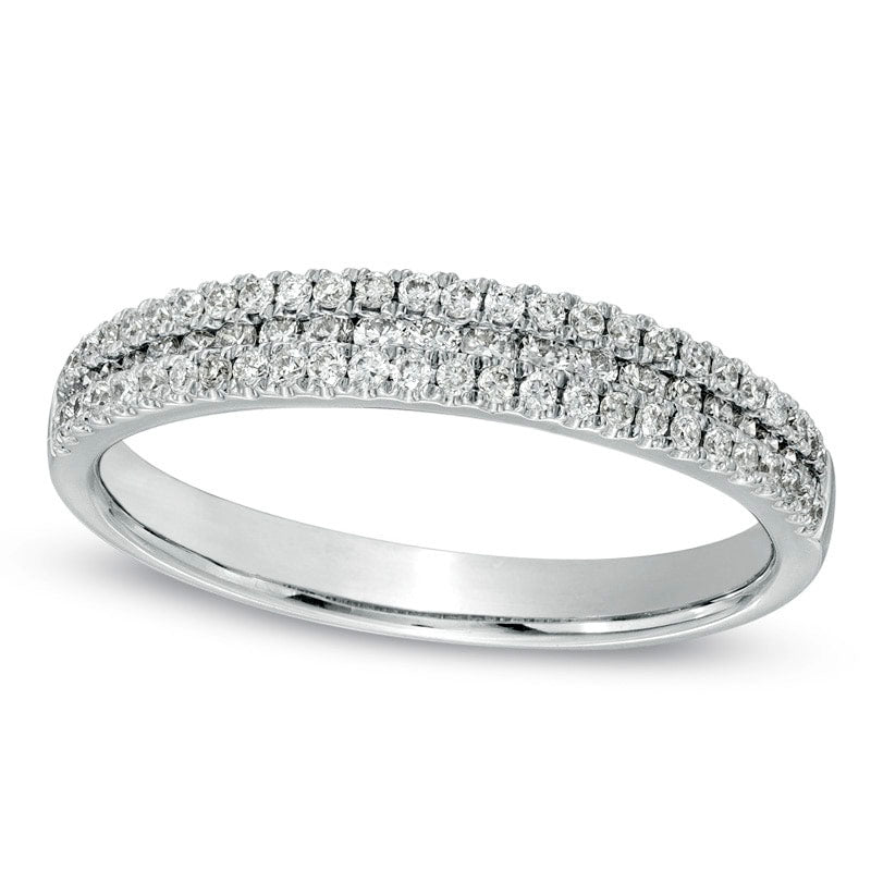 Image of ID 1 025 CT TW Natural Diamond Ring in Sterling Silver