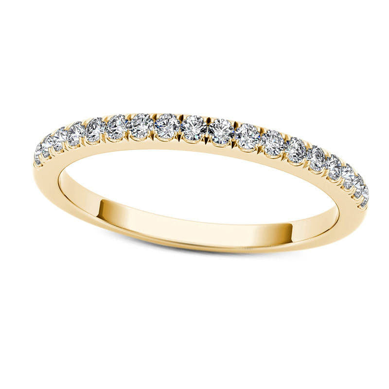 Image of ID 1 033 CT TW Natural Diamond Wedding Band in Solid 10K Yellow Gold