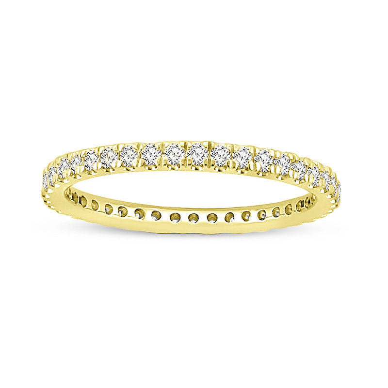 Image of ID 1 050 CT TW Natural Diamond Eternity Band in Solid 14K Gold