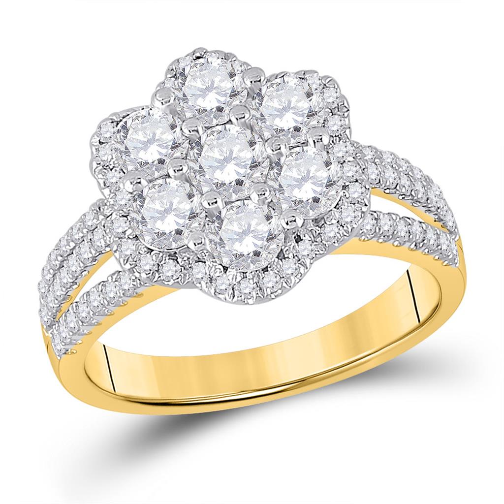 Image of ID 1 1 3/4CTW-Diamond 1/4CT-CRD BRIDAL RING