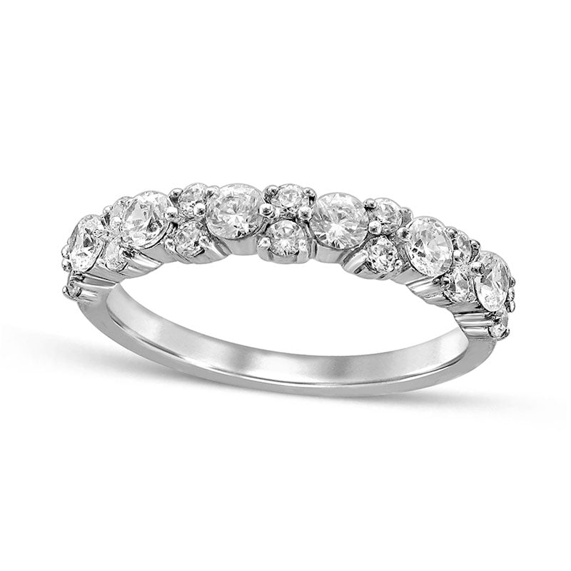 Image of ID 1 10 CT TW Natural Diamond Anniversary Band in Solid 10K White Gold