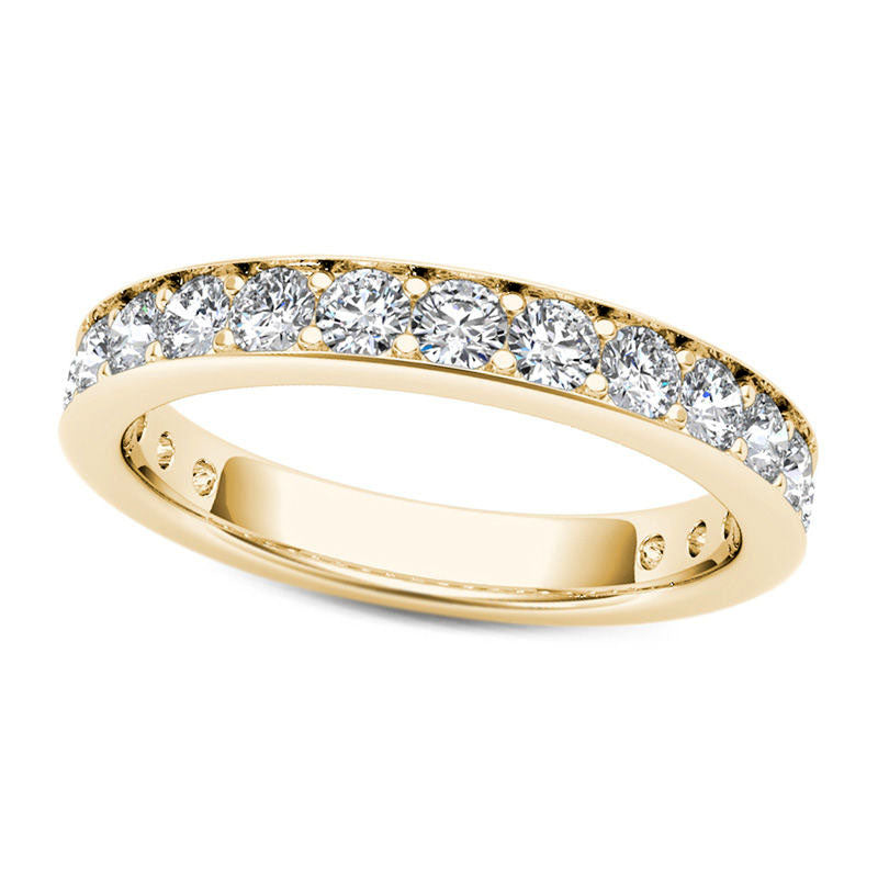Image of ID 1 10 CT TW Natural Diamond Wedding Band in Solid 10K Yellow Gold