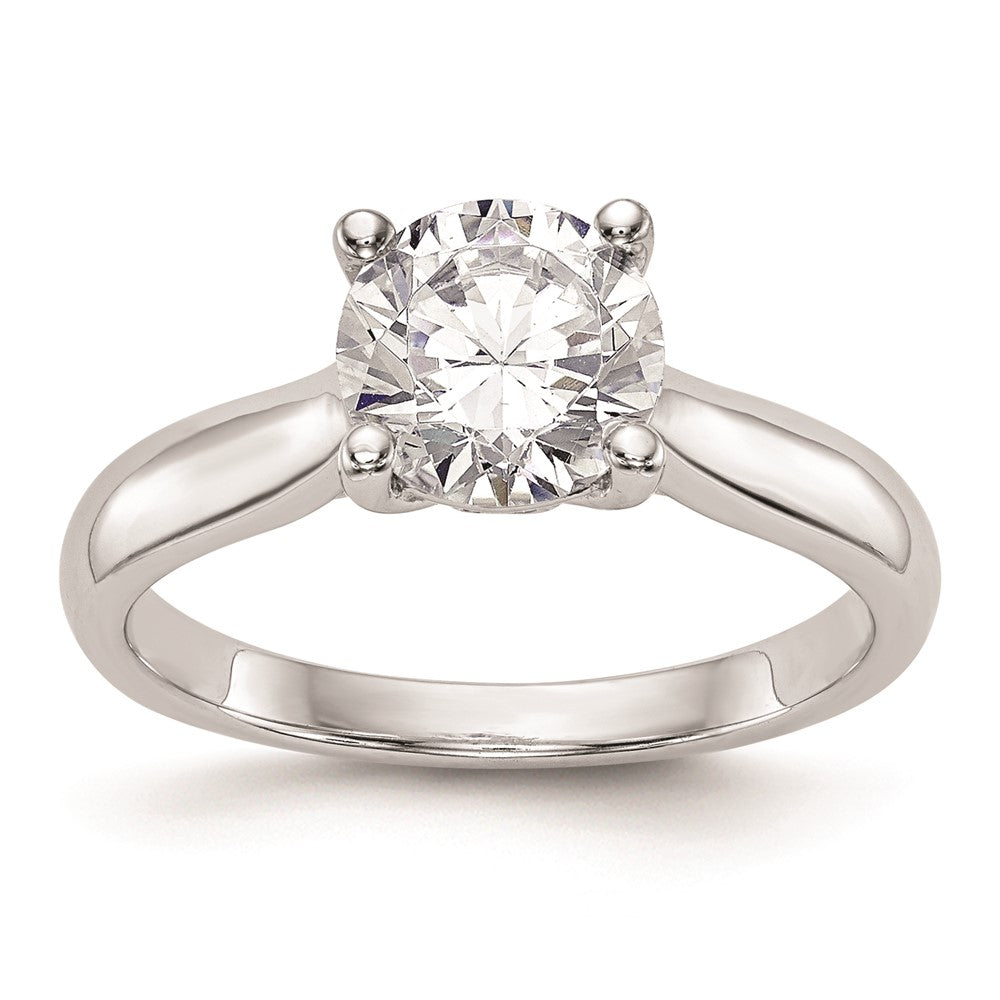 Image of ID 1 100ct CZ Solid Real 14K White Gold Engagement Ring