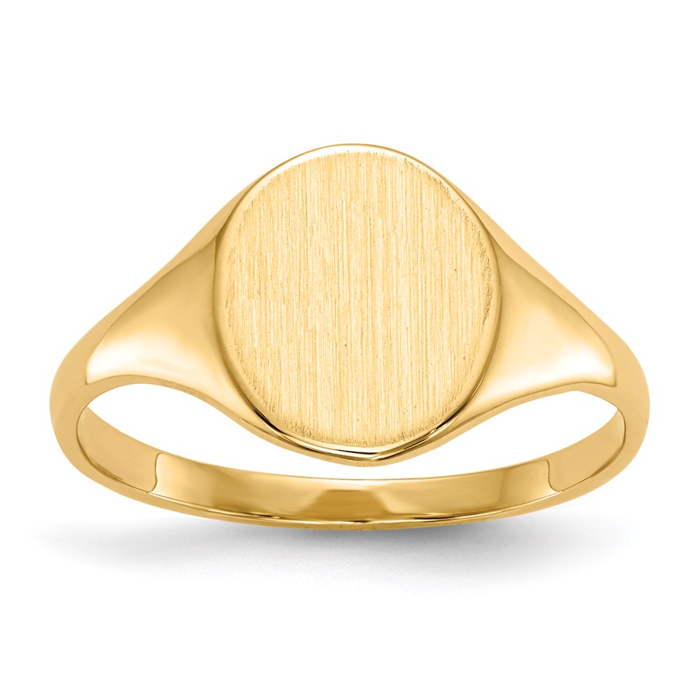 Image of ID 1 10K Yellow Gold 100x85mm Open Back Signet Ring