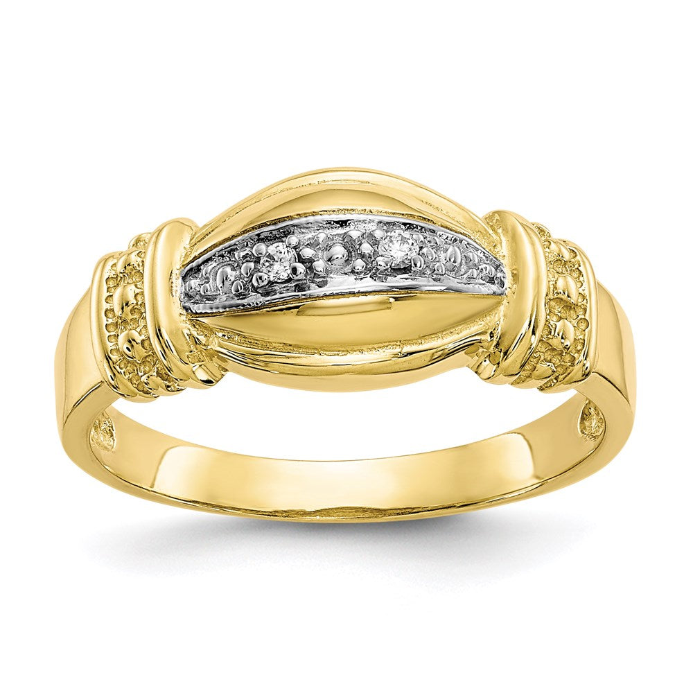 Image of ID 1 10K Yellow Gold Fancy CZ Ring