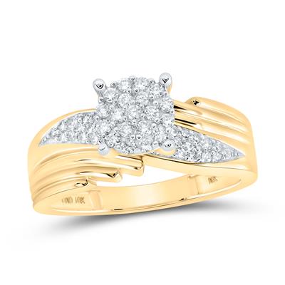 Image of ID 1 10k Yellow Gold 3/8CTW-DIA NICOLE ENGAGEMENT RING