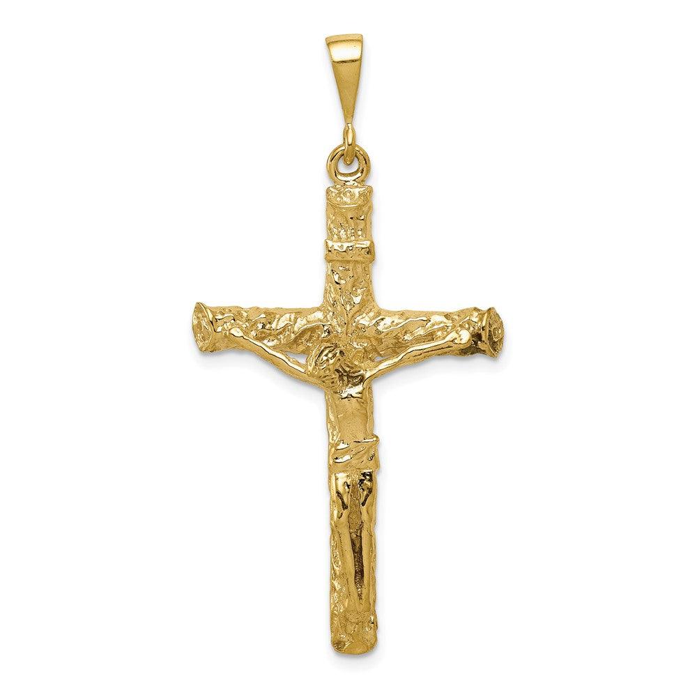 Image of ID 1 10k Yellow Gold Crucifix Charm