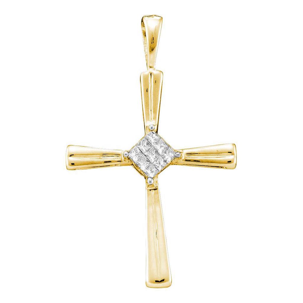 Image of ID 1 1/10CTW-Diamond CROSS PENDANT