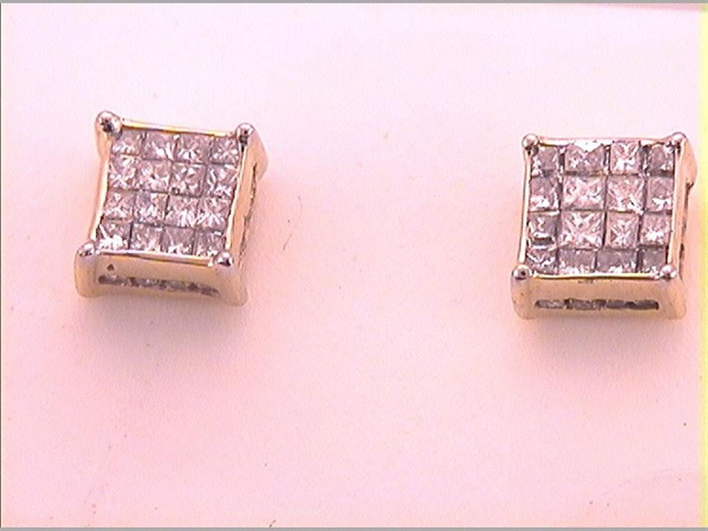 Image of ID 1 1/2 CTW-Diamond INVISIBLE EARRING