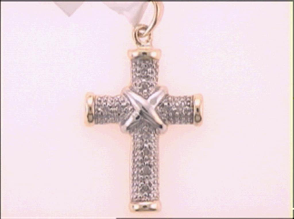 Image of ID 1 1/20CT-Diamond CROSS PENDANT