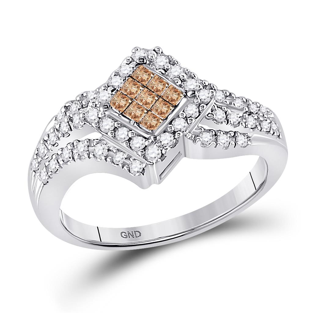Image of ID 1 1/2CT-Diamond INVISIBLE BROWN RING