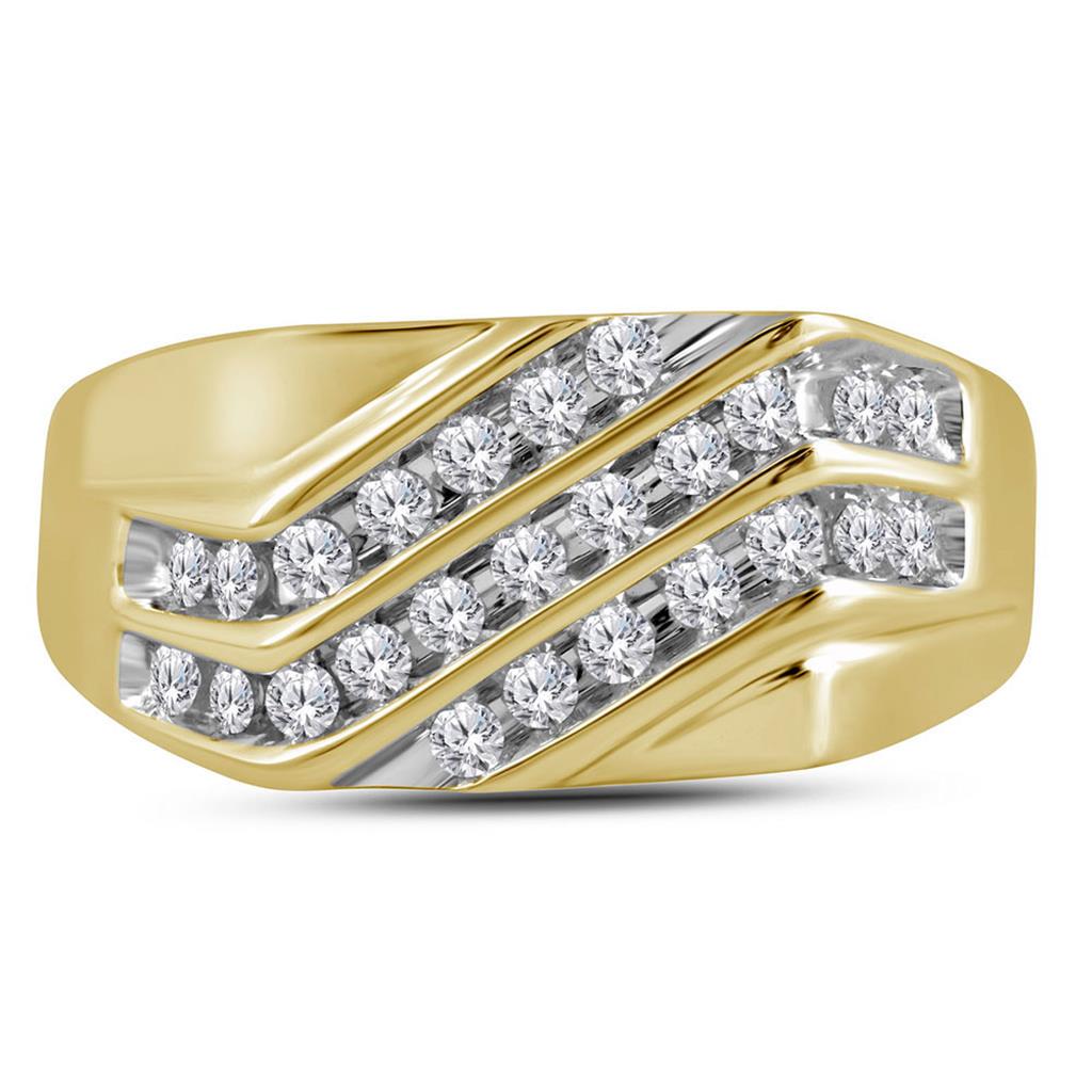 Image of ID 1 1/2CT MENS-ROUND DIAM BAND