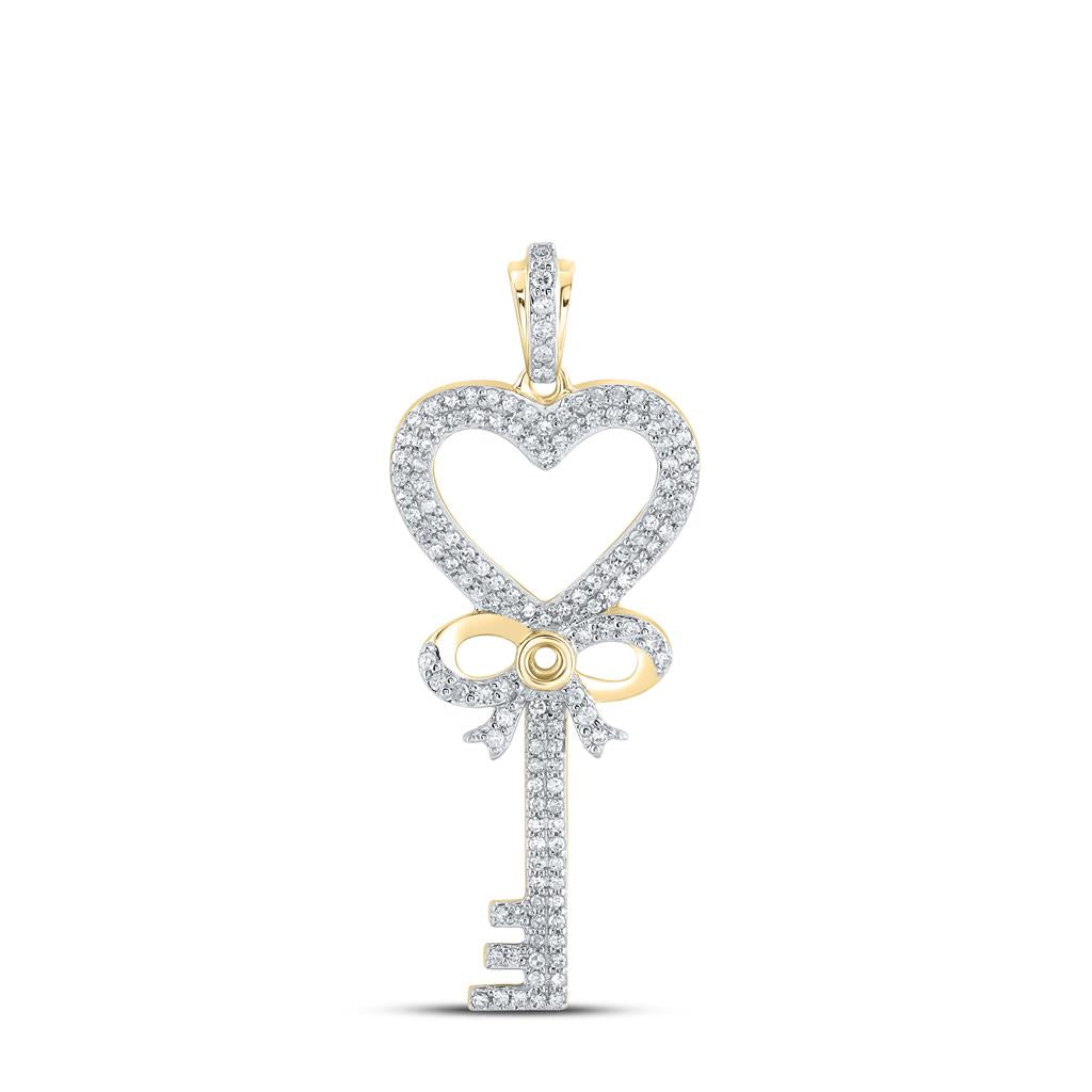 Image of ID 1 1/2CTW-Diamond GIFT KEY PENDANT