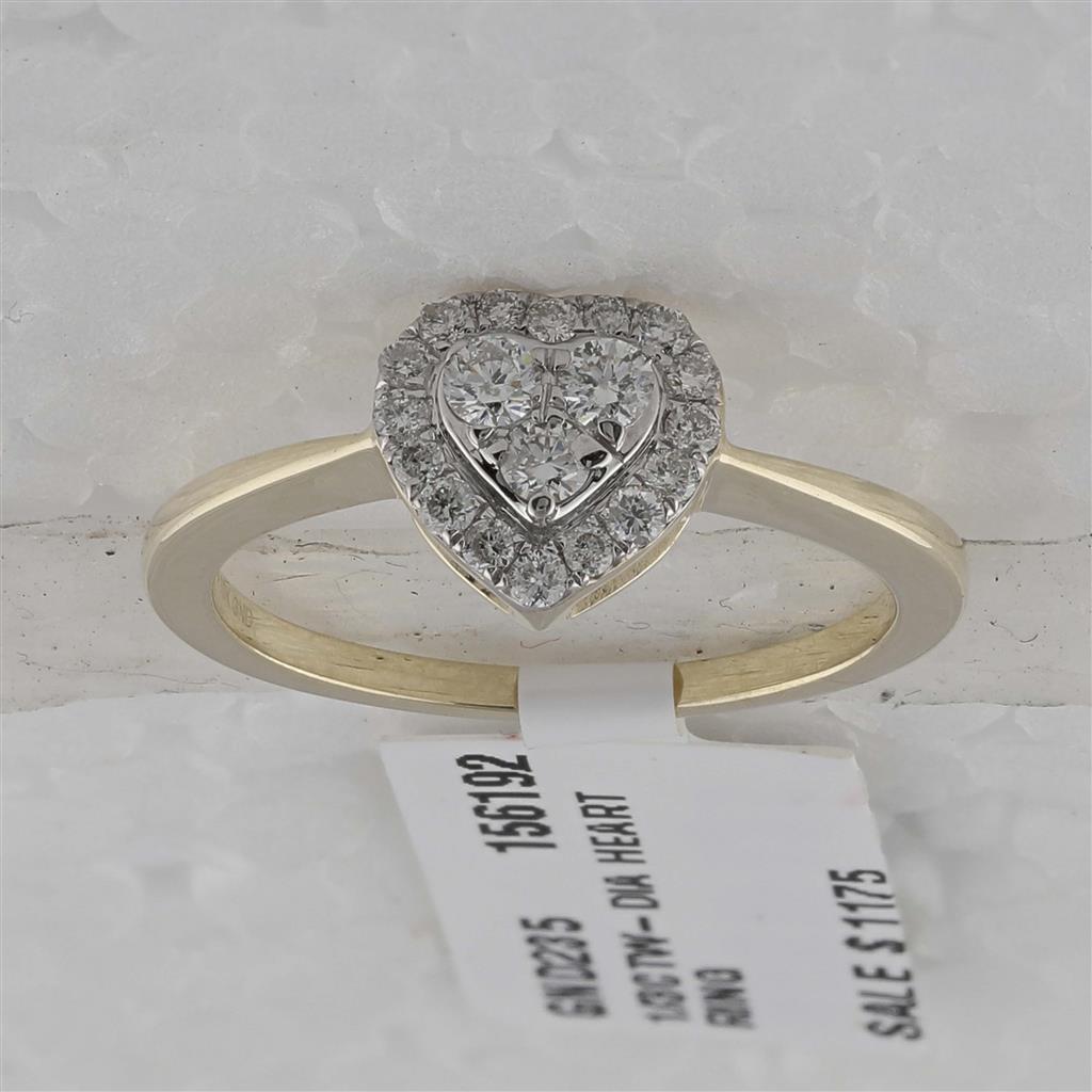 Image of ID 1 1/3CTW-Diamond HEART RING