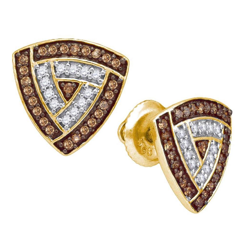 Image of ID 1 1/3CTW-Diamond NATURAL BROWN EARRING