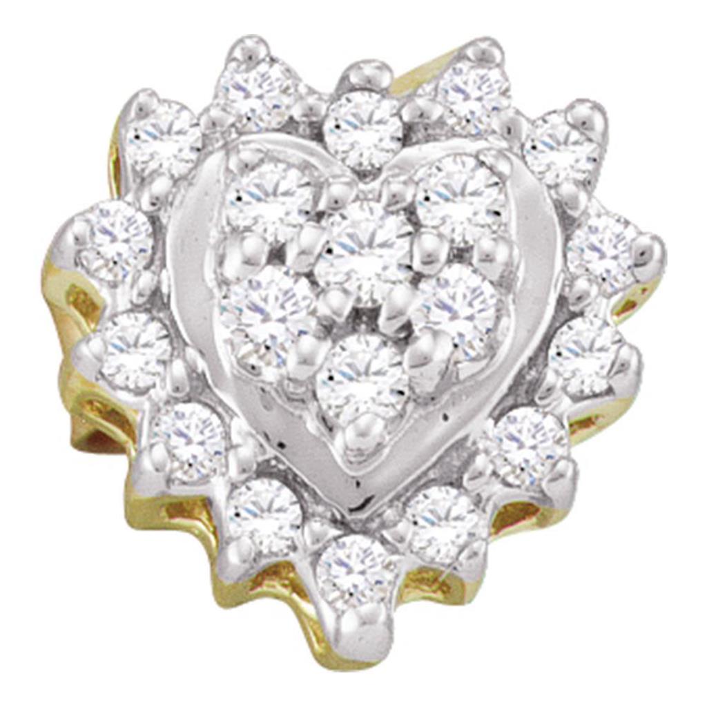 Image of ID 1 1/4CT-Diamond HEART EARRING