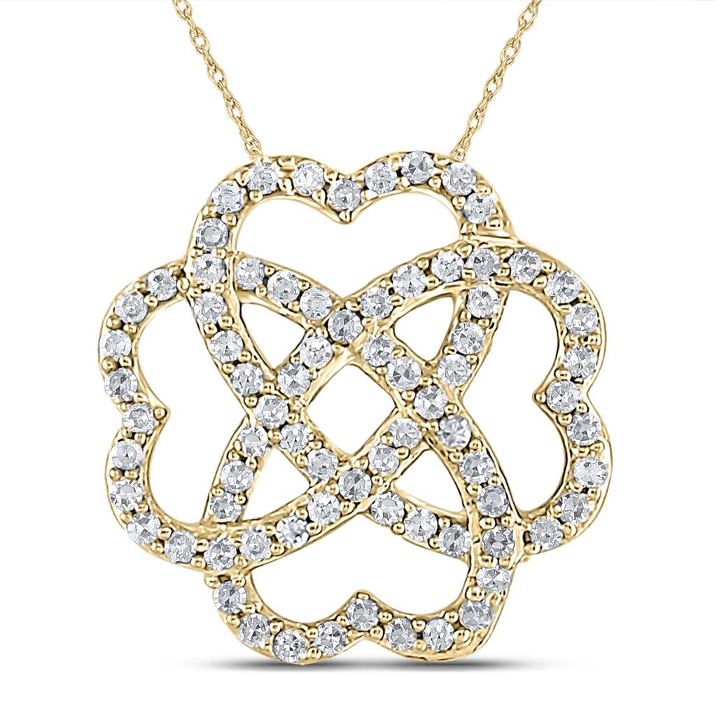 Image of ID 1 1/4CTW-Diamond HEART PENDANT