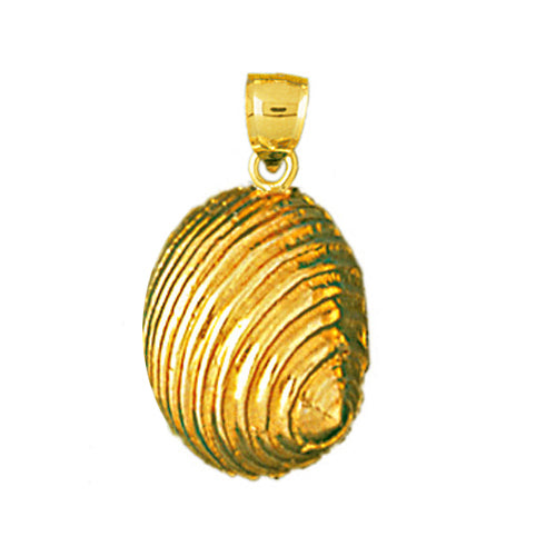 Image of ID 1 14K Gold 13MM Mollusk Shell Charm