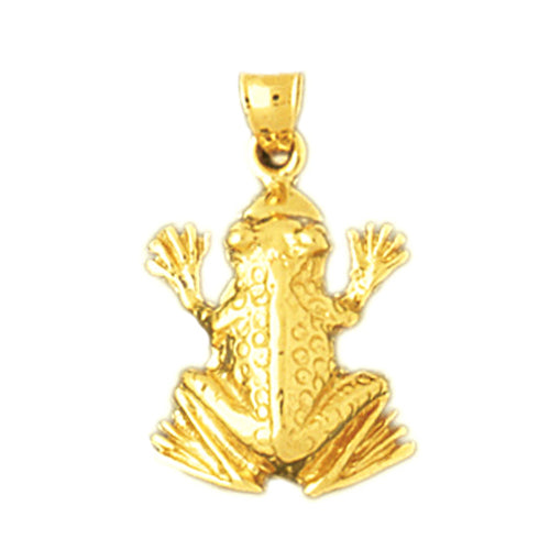 Image of ID 1 14K Gold 16MM Frog Charm