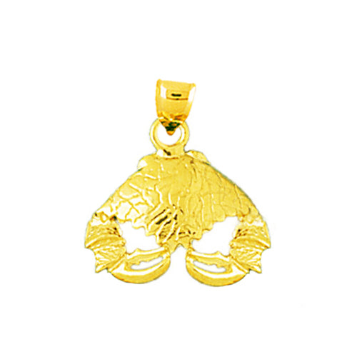 Image of ID 1 14K Gold 18MM Crab Charm