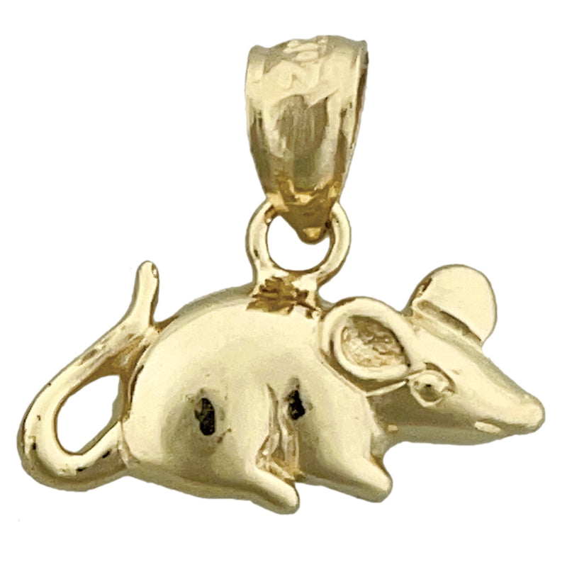 Image of ID 1 14K Gold 18MM Mouse Charm