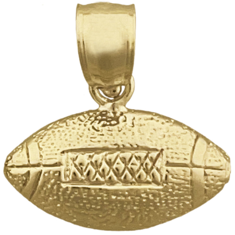 Image of ID 1 14K Gold 20MM Football Charm