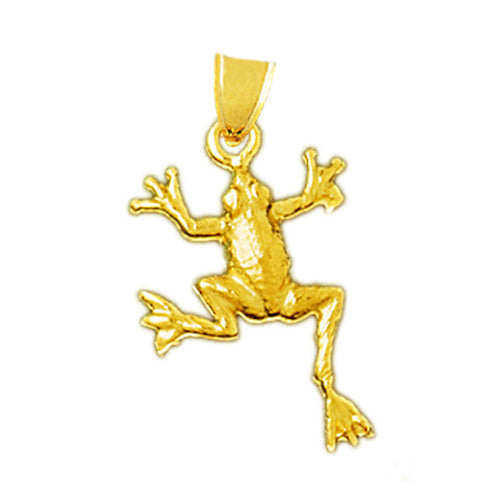 Image of ID 1 14K Gold 20MM Frog Charm