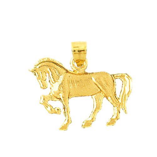 Image of ID 1 14K Gold 20MM Horse Mini Charm