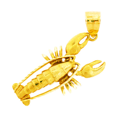 Image of ID 1 14K Gold 21MM Lobster Pendant