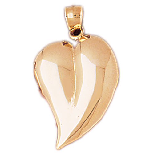 Image of ID 1 14K Gold 22MM Floating Heart Pendant