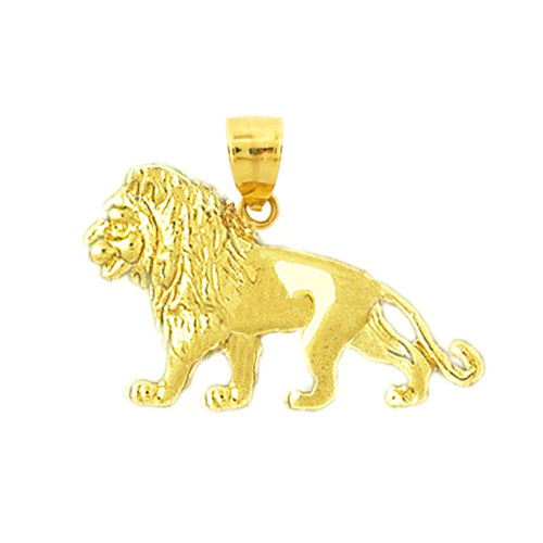 Image of ID 1 14K Gold 24MM Lion Charm
