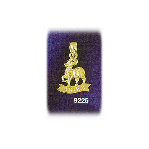 Image of ID 1 14K Gold 3-D Zodiac Aries Charm