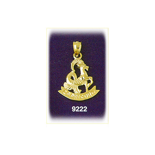 Image of ID 1 14K Gold 3-D Zodiac Capricorn Charm