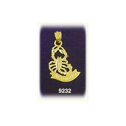 Image of ID 1 14K Gold 3-D Zodiac Scorpio Charm