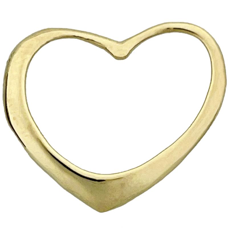 Image of ID 1 14K Gold 30MM Floating Heart Pendant