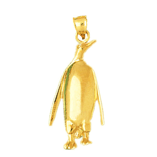 Image of ID 1 14K Gold 30MM Penguin Pendant