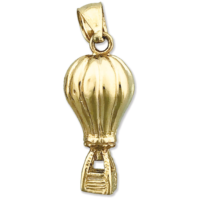 Image of ID 1 14K Gold 3D Air Balloon Charm