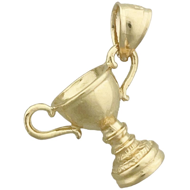 Image of ID 1 14K Gold 3D Champion Trophy Pendant