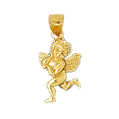 Image of ID 1 14K Gold 3D Cherub Angel Charm