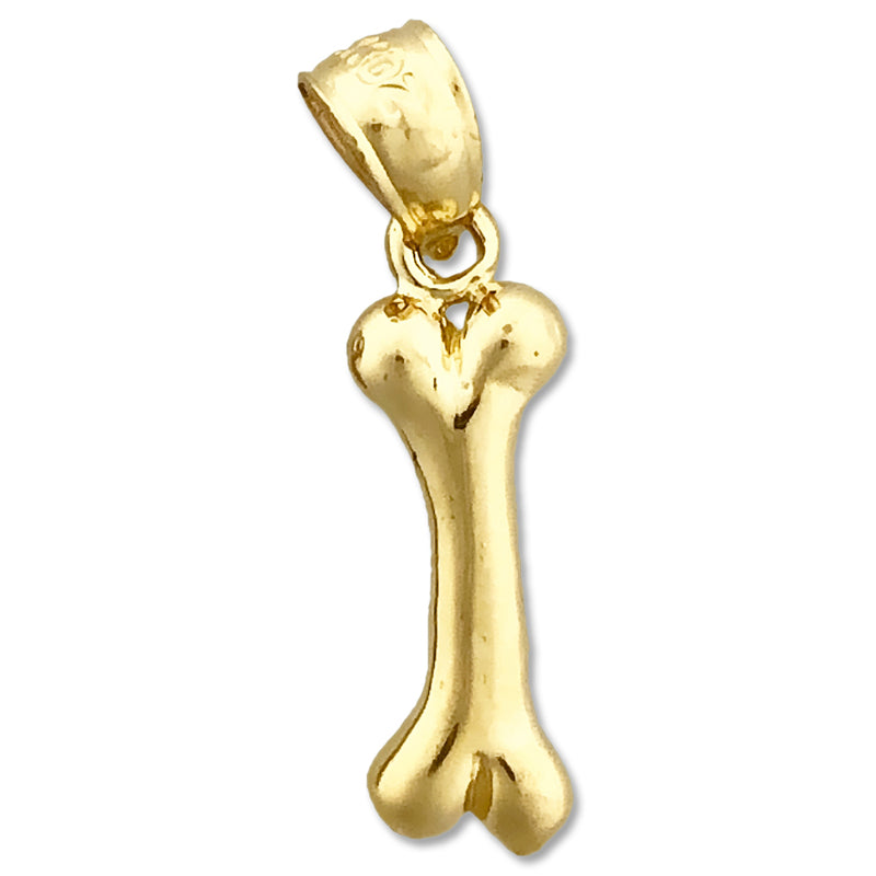 Image of ID 1 14K Gold 3D Dog Bone Charm
