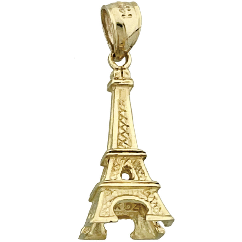 Image of ID 1 14K Gold 3D Eiffel Tower Charm