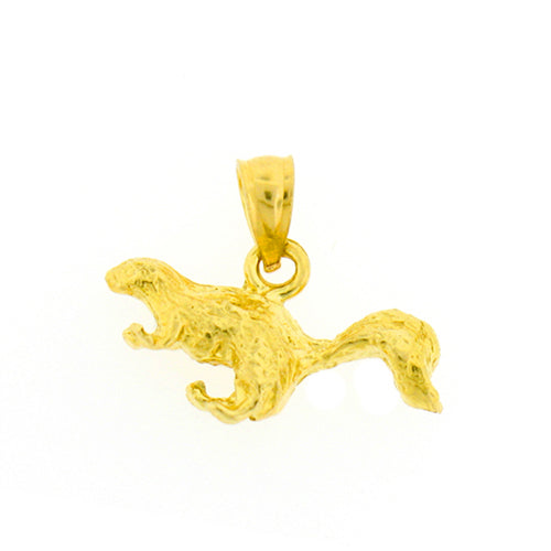 Image of ID 1 14K Gold 3D Squirrel Charm
