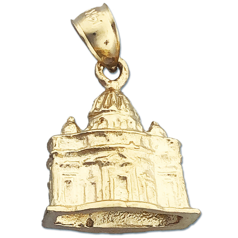 Image of ID 1 14K Gold 3D Vatican Rome Charm